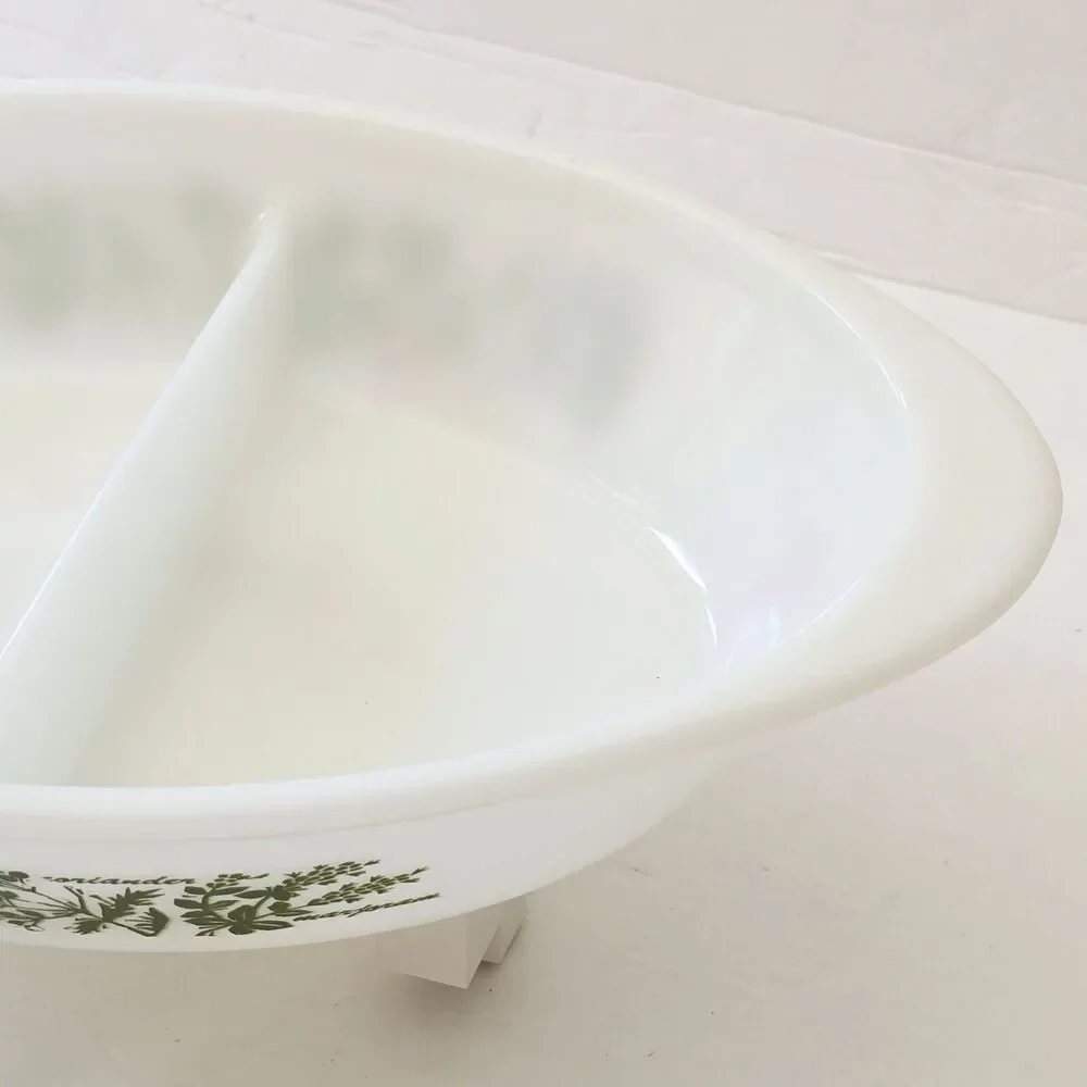 Glasbake milk glass